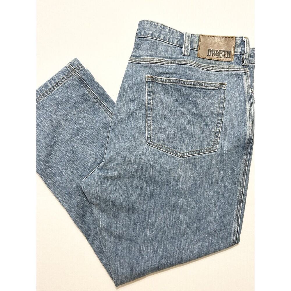 Duluth Trading Company Jeans Flex Ballroom Medium Wash 40x28 Work Jeans